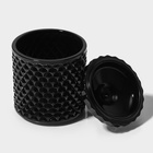 Сахарница Доляна «Малифисента», 280 мл, 8.5×14 см, стекло, чёрная - Фото 3