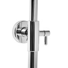 Душевая система ZEIN ZS-1, смеситель, тропическая и ручная лейка 3 режима, латунь, хром - Фото 10