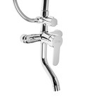 Душевая система ZEIN ZS-1, смеситель, тропическая и ручная лейка 3 режима, латунь, хром - Фото 11