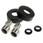 Душевая система ZEIN ZS-3F, смеситель, тропическая и ручная лейка 3 режима, латунь, черный - Фото 13