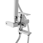 Душевая система ZEIN ZS-4, смеситель, тропическая и ручная лейка, латунь, хром - Фото 12