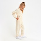 Комбинезон для девочки MINAKU: Casual collection KIDS цвет бежевый, рост 128 - Фото 4