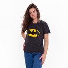 Футболка женская, цвет темно-серый меланж, летучая мышь, размер 46 - фото 38155281