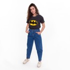 Футболка женская, цвет темно-серый меланж, летучая мышь, размер 50 - фото 21641079