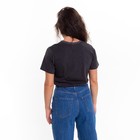 Футболка женская, цвет темно-серый меланж, летучая мышь, размер 50 - фото 21641081