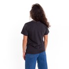 Футболка женская, цвет темно-серый меланж, летучая мышь, размер 52 - фото 21641091