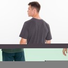 Футболка мужская, цвет темно-серый меланж, летучая мышь, размер 56 - фото 21641130