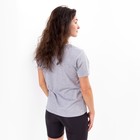 Футболка женская, цвет светло-серый меланж, A HA HA, размер 54 - фото 21641274