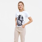 Футболка женская DC Comics, цвет белый, размер 54 - фото 21641391