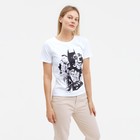 Футболка женская DC Comics, цвет белый, размер 54 - фото 21641393