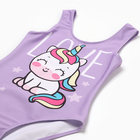 Купальник для девочки KAFTAN «Единорог», рост 110 см, лиловый - Фото 6