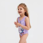 Купальник для девочки KAFTAN «Единорог», рост 116 см, цвет лиловый - фото 21641921