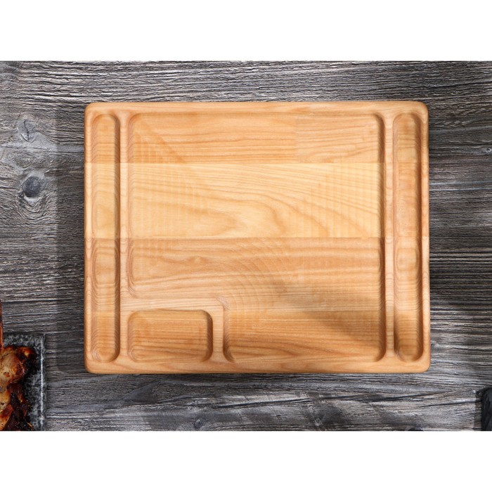 Доска-тарелка для подачи стейка Adelica, 28×22×1,8 см, берёза - фото 1908928009
