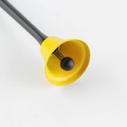 Ручка-колокольчик на подложке «Золотой учитель», пластик, синяя паста, 0.8 мм - фото 6626326