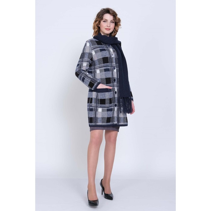 Кардиган женский, размер 64, цвет джинсовый 54923