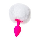 Анальная втулка ToDo by Toyfa Sweet bunny, с хвостом, силикон, d=2,8 см, 13 см, цвет розовый   90768 - Фото 1