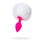Анальная втулка ToDo by Toyfa Sweet bunny, с хвостом, силикон, d=2,8 см, 13 см, цвет розовый   90768 - Фото 2
