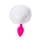 Анальная втулка ToDo by Toyfa Sweet bunny, с хвостом, силикон, d=2,8 см, 13 см, цвет розовый   90768 - Фото 3