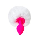 Анальная втулка ToDo by Toyfa Sweet bunny, с хвостом, силикон, d=2,8 см, 13 см, цвет розовый   90768 - Фото 4