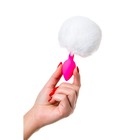 Анальная втулка ToDo by Toyfa Sweet bunny, с хвостом, силикон, d=2,8 см, 13 см, цвет розовый   90768 - Фото 8