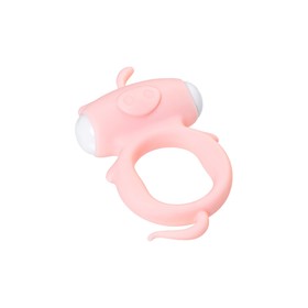 Виброкольцо на пенис A-Toys by TOYFA Kear, силикон, d=2 см, цвет розовый