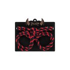 Наручники-оковы из хлопковой веревки «Узел-Омега», 3,5 м, цвет чёрно-красный - Фото 4