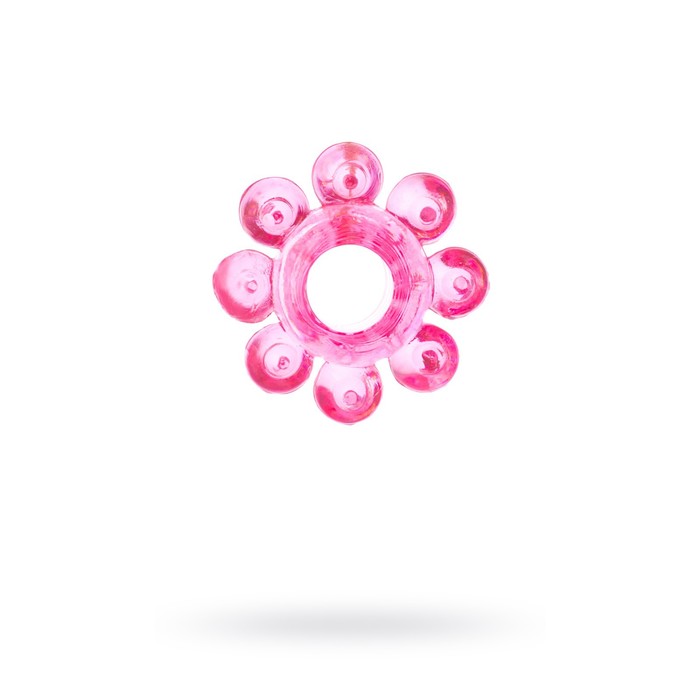 Эрекционное кольцо TOYFA на пенис, TPE, цвет розовый - Фото 1