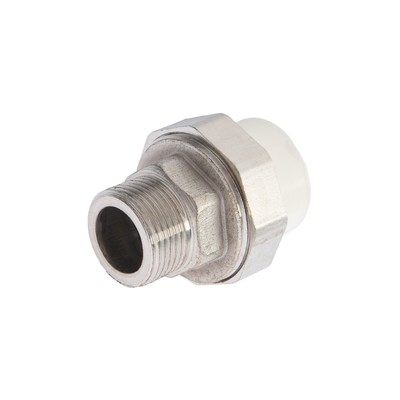 Муфта комбинированная ZEIN, полипропиленовая, американка, наружная резьба, d=25 мм × 3/4"