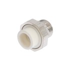 Муфта комбинированная ZEIN, полипропиленовая, американка, наружная резьба, d=25 мм × 1" - Фото 2