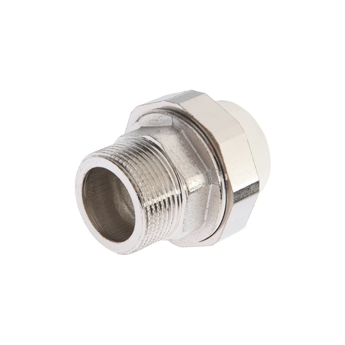 Муфта комбинированная ZEIN, полипропиленовая, американка, наружная резьба, d=32 мм × 1 1/4" - Фото 1