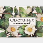 Коробка кондитерская с PVC-крышкой, упаковка, «Цветы», 25 х 22,5 х 10 см 7689856