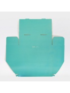 Коробка кондитерская с пластиковой крышкой, упаковка, «Тиффани», 25 х 22,5 х 10 см 7689857