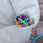 Мяч "Молекула" с бубенчиком, 7 см, микс цветов - фото 6626579