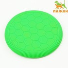 Фрисби "Футбол", термопластичная резина, 23 см, зелёный - фото 9805138
