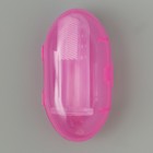 Щётка для чистки зубов животных, 5,5 х 2,5 см, розовый контейнер 7 х 4 см - Фото 5