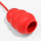 Игрушка "Граната на веревке", термопластичная резина, игрушка 10,5 х 5 см, красная - фото 6626636