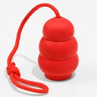 Игрушка "Граната на веревке", термопластичная резина, игрушка 10,5 х 5 см, красная - фото 6626637