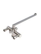 УЦЕНКА Смеситель для ванны ZEIN, картридж керамика 35 мм, с душевым набором, нерж. сталь - Фото 2