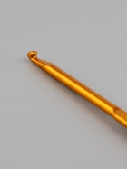 Крючок для вязания, двусторонний, d=3/4 мм, 13 см, цвет золотой - Фото 4