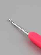 Крючок для вязания, двусторонний, с силиконовой ручкой, d=2/3 мм, 13.5 см, розовый - Фото 5