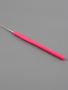 Крючок для вязания, с силиконовой ручкой, d=1 мм, 13 см, розовый - Фото 3