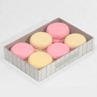 Кондитерская упаковка, коробка для макарун с PVC крышкой, «Дерево», 18×12×3.5 см 7729548