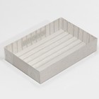 Кондитерская упаковка, коробка для макарун с PVC крышкой, «Дерево», 18×12×3.5 см 7729548