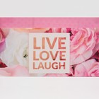 Кондитерская упаковка, коробка для макарун с PVC крышкой, Live love laugh, 17 х 12 х 3 см - Фото 6