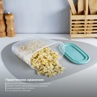 Набор ёмкостей для сыпучих продуктов, 3 шт: 0,9 л, 1,5 л, 2,1 л, цвет фисташковый 7943601