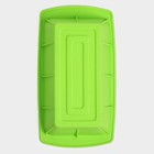 Форма для выпечки Доляна «Хлеб», силикон, 25.5×13.5×6 см, салатовая - Фото 4