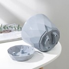 Горшок для цветов с поддоном Laurel, 1.3 л, d=14.5 см, h=12.5 см, пластиковый, серый - Фото 4