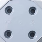 Горшок для цветов с поддоном Laurel, 1.3 л, d=14.5 см, h=12.5 см, пластиковый, серый - Фото 5