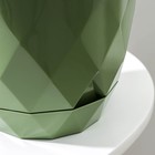 Горшок для цветов с поддоном Laurel, 2,3 л, d=17,5 см, h=15 см, цвет зелёный - Фото 4