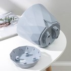 Горшок для цветов с поддоном Laurel, 2.3 л, d=17.5 см, h=15 см, пластиковый, серый - Фото 3